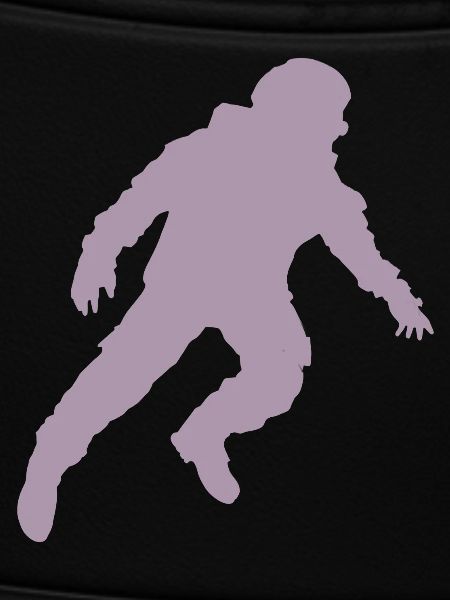 Schwebender Astronaut Silhouette Schwerelosigkeit