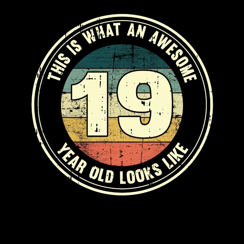 19. Geburtstag so sieht man mit 19 Retro Geschenk