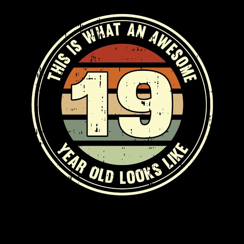 19. Geburtstag so sieht man mit 19 Retro Geschenk