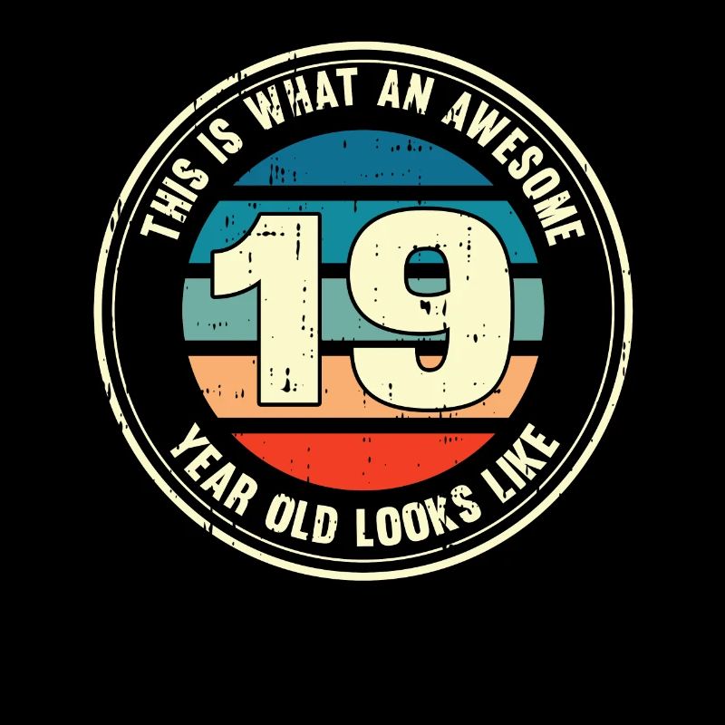19. Geburtstag so sieht man mit 19 Retro Geschenk