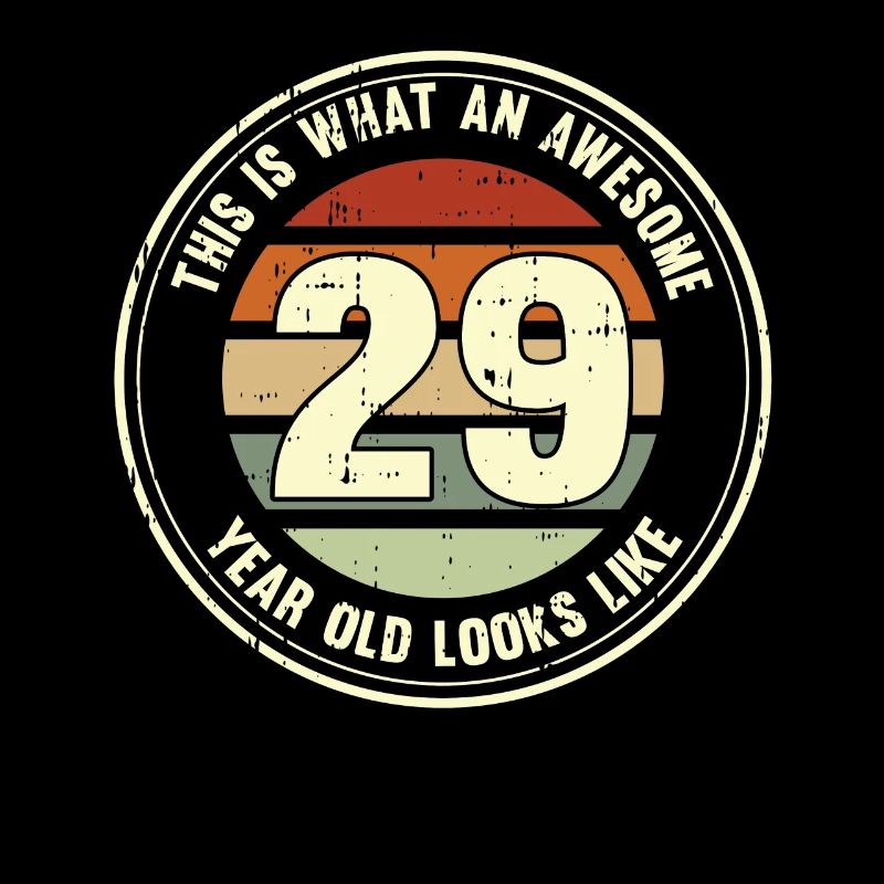 29th birthday so you see with 29 retro gift