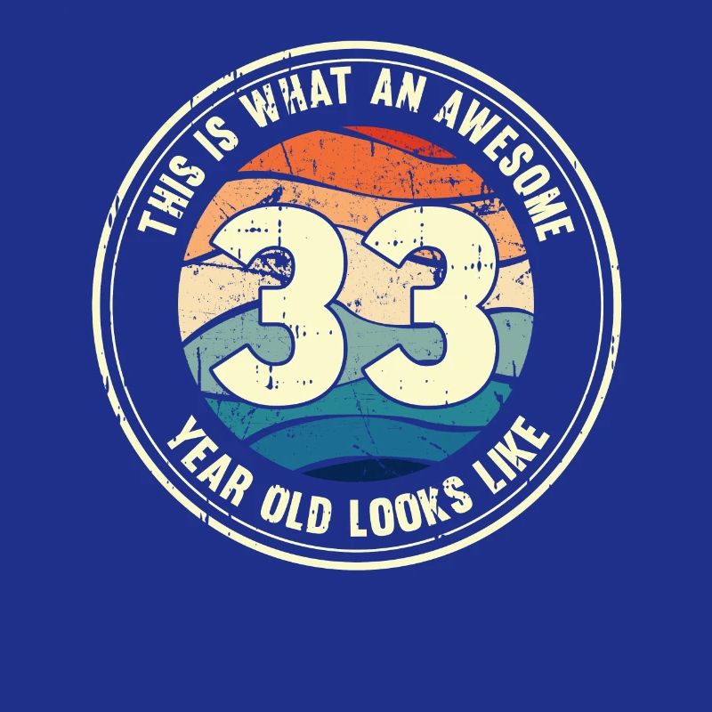 33. Geburtstag so sieht man mit 33 Retro Geschenk