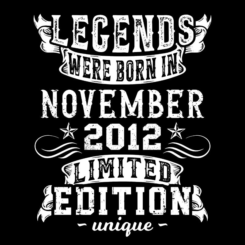 Geburtstag November 2012 Jahr Limited Edition