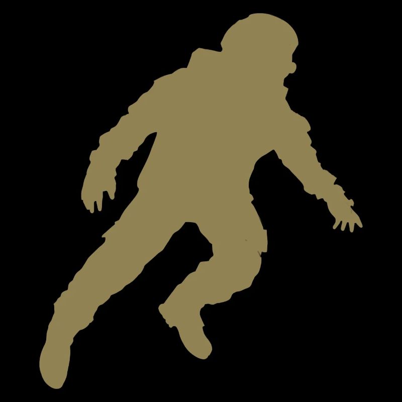 Schwebender Astronaut Silhouette Schwerelosigkeit