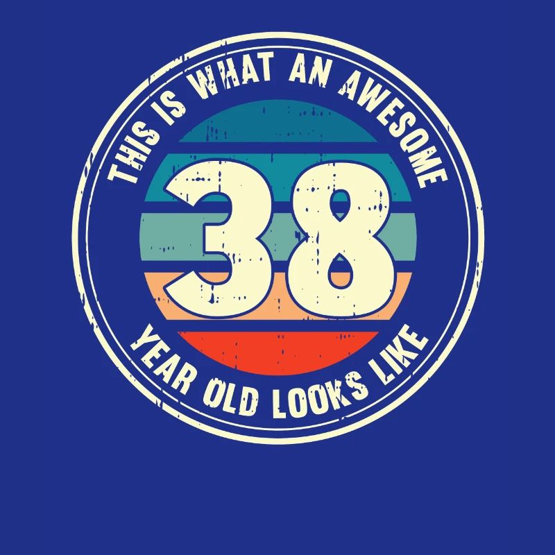 38. Geburtstag so sieht man mit 38 Retro Geschenk