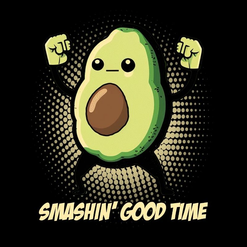 Avocado shows off her muscles