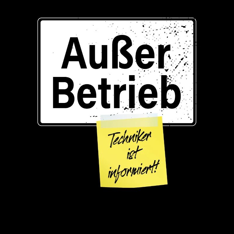 Außer Betrieb Techniker Informiert Faultier Büro