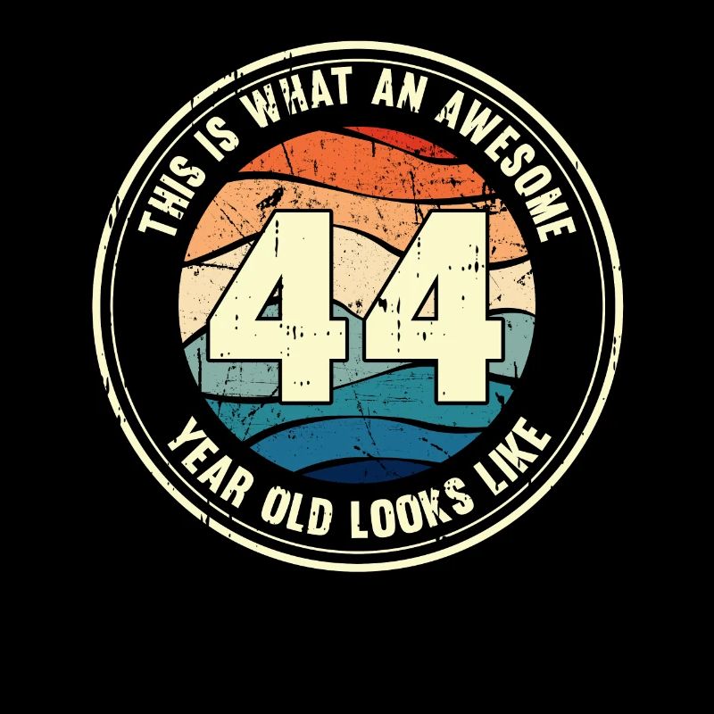 44. Geburtstag so sieht man mit 44 Retro Geschenk