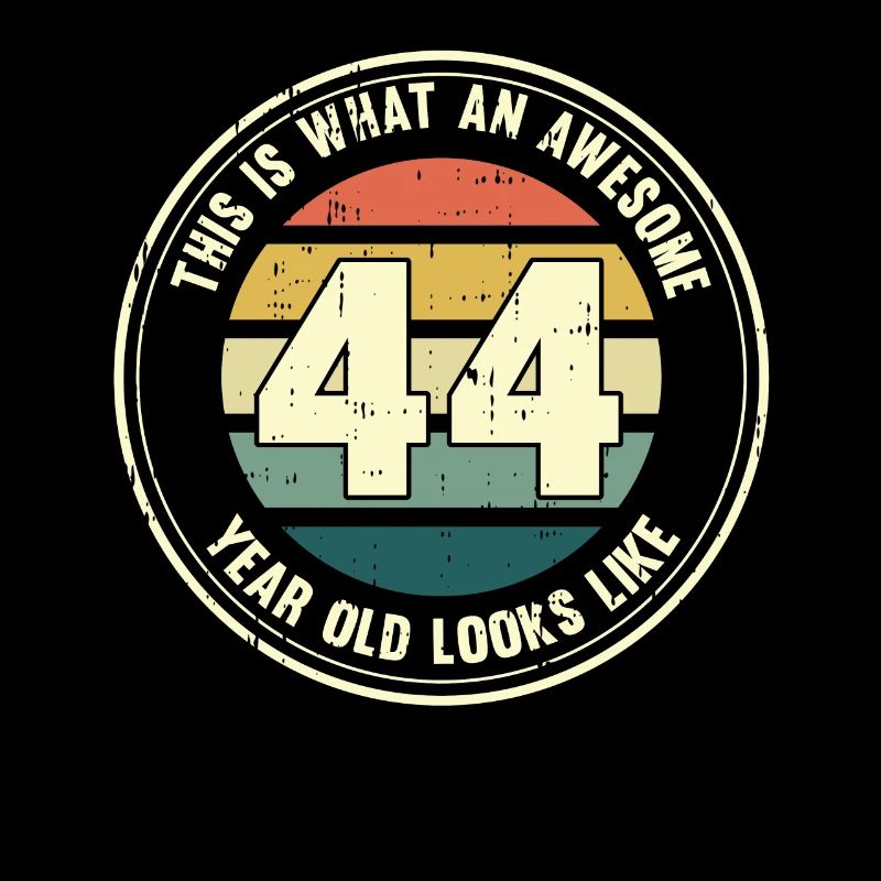 44. Geburtstag so sieht man mit 44 Retro Geschenk