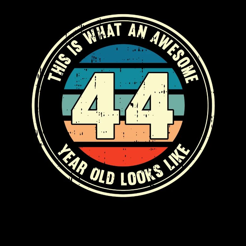 44. Geburtstag so sieht man mit 44 Retro Geschenk