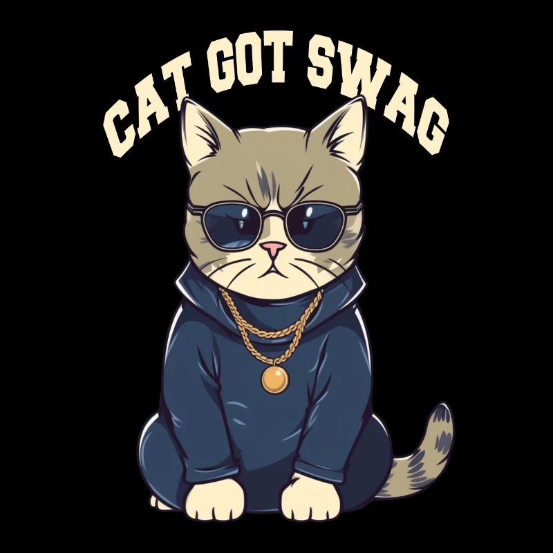 Vous avez Swag Cat avec des lunettes de soleil