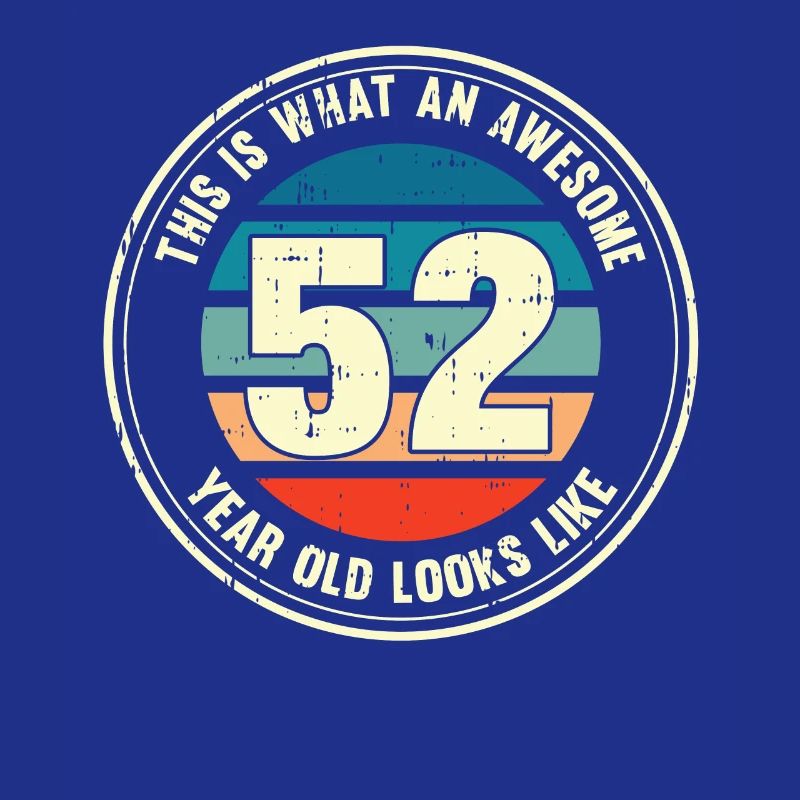 52. Geburtstag so sieht man mit 52 Retro Geschenk