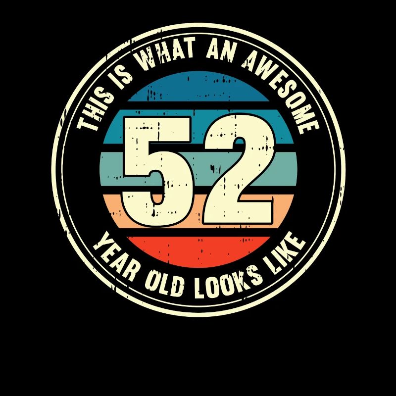 52. Geburtstag so sieht man mit 52 Retro Geschenk