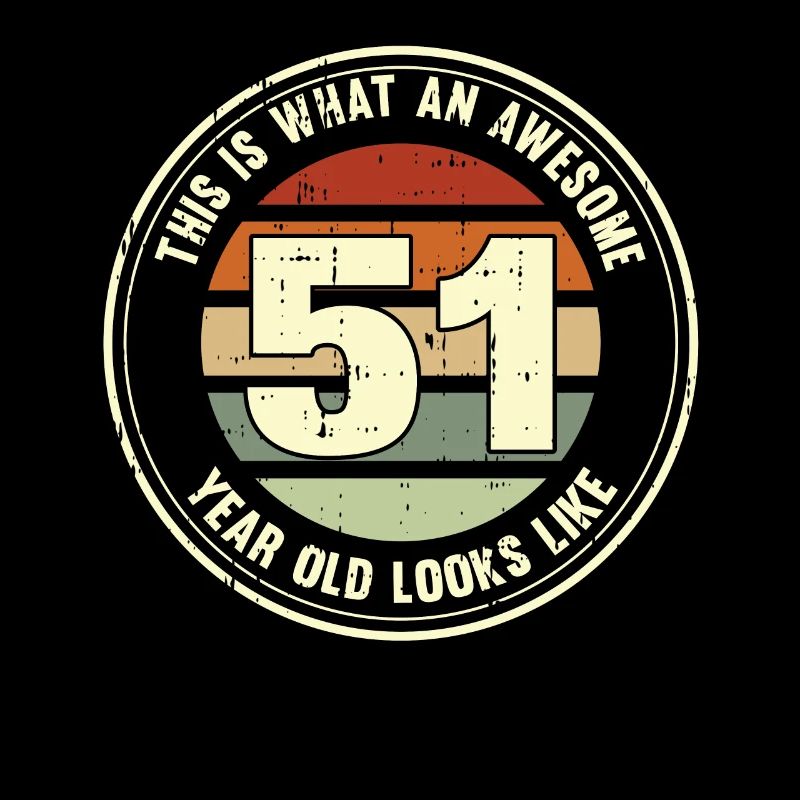 51e anniversaire Comment regarder 51 Cadeau rétro