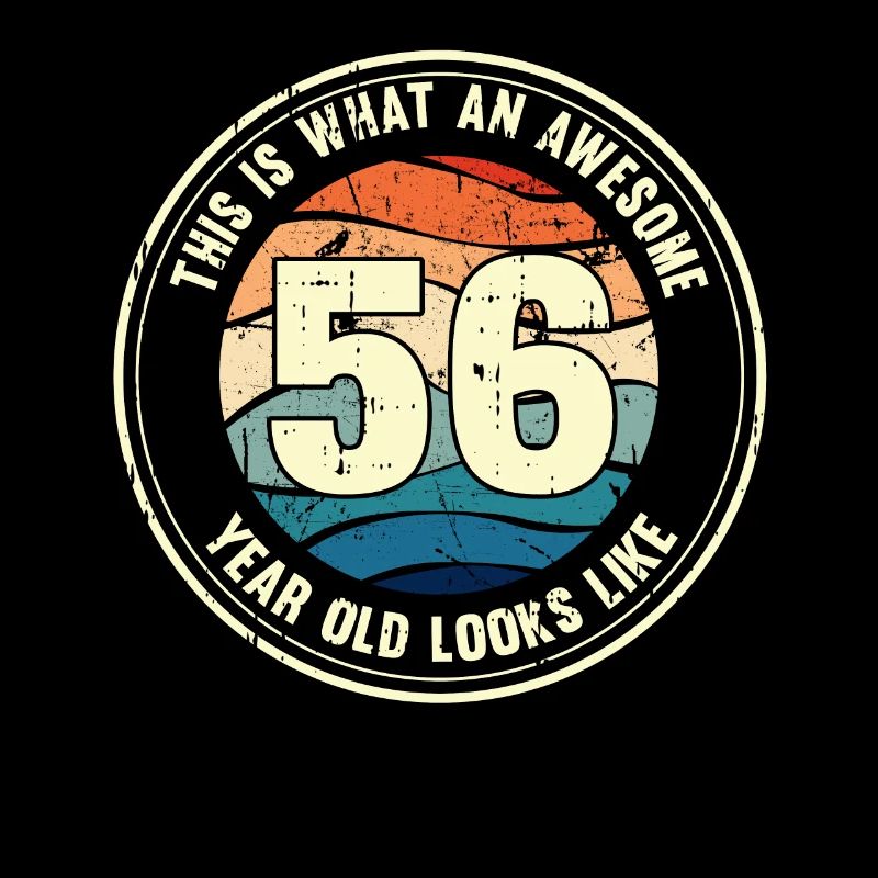 56. Geburtstag so sieht man mit 56 Retro Geschenk
