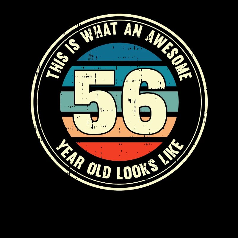 56. Geburtstag so sieht man mit 56 Retro Geschenk