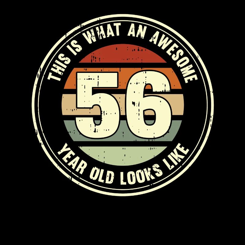 56. Geburtstag so sieht man mit 56 Retro Geschenk