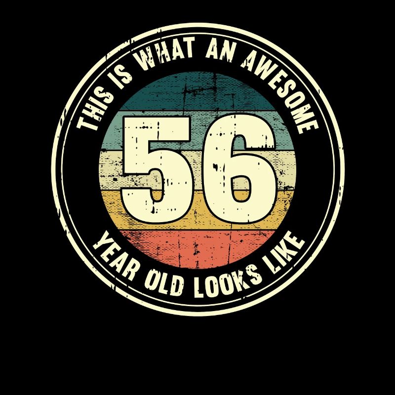 56. Geburtstag so sieht man mit 56 Retro Geschenk