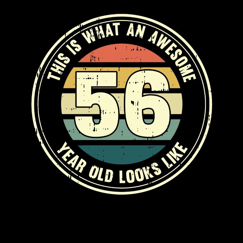 56. Geburtstag so sieht man mit 56 Retro Geschenk