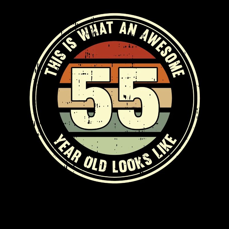 55th birthday so you see with 55 retro gift