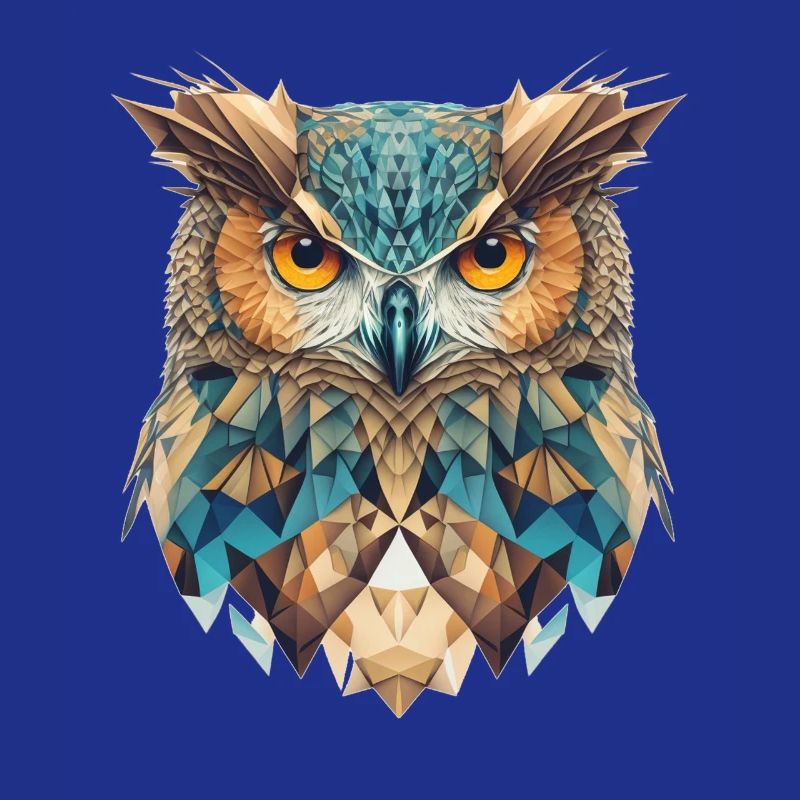 Geometrischer Eulenkopf