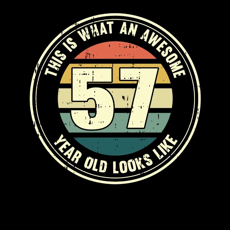 57th Birthday How to Look at 57 Retro Gift