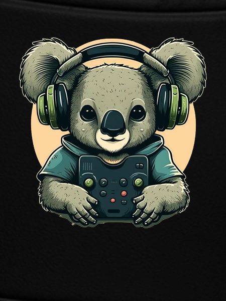 Koala bear with Walkman