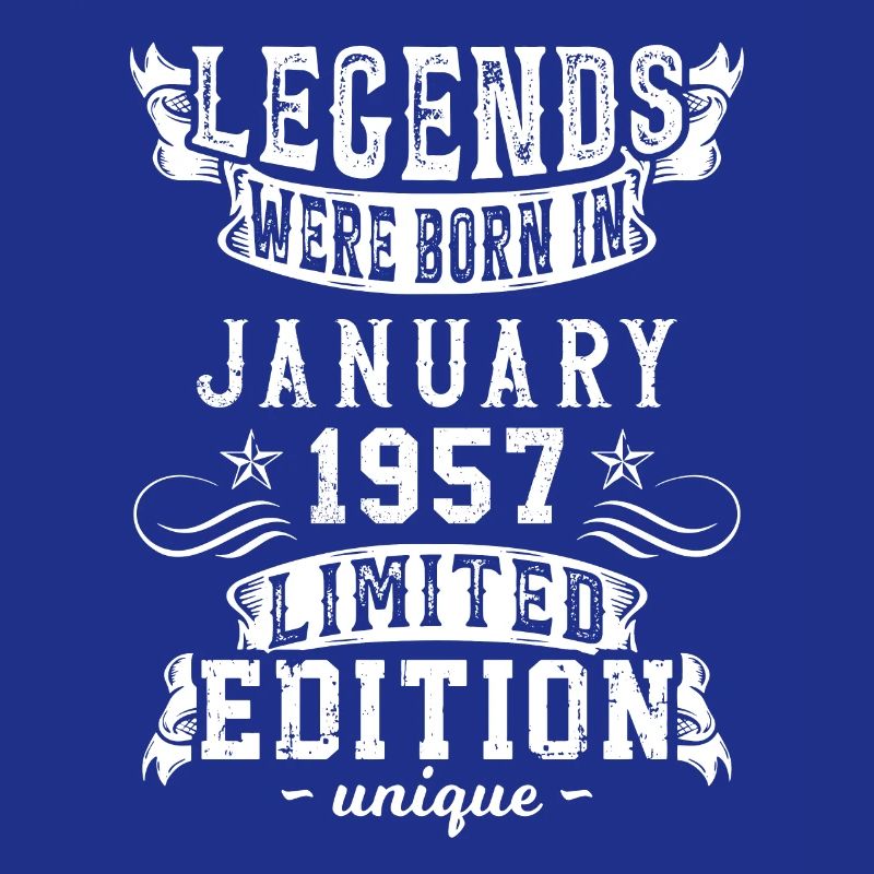 Date de naissance: Janvier 1957 année, Edition limitée