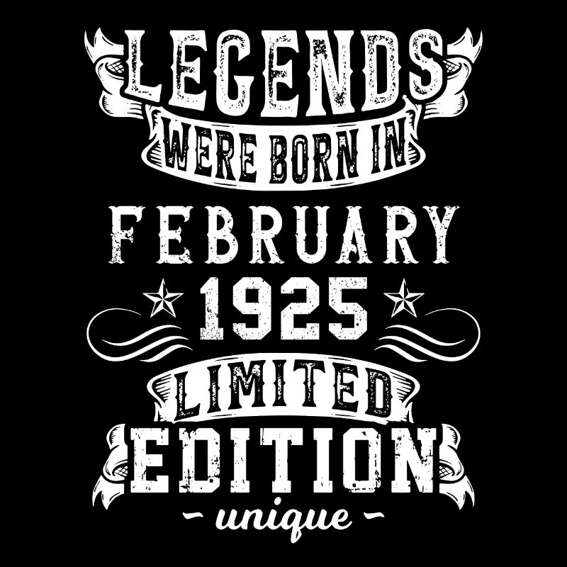 Anniversaire Février 1925 année Edition Limitée