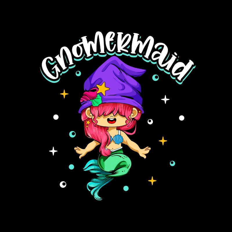 Gnome Sirène - Gnome de jardin