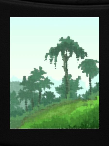 Palm trees on canvas