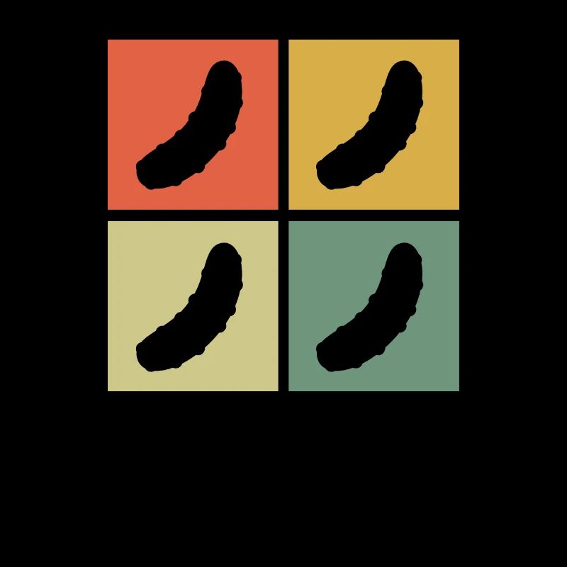 Concombre cornichon rétro cadeau