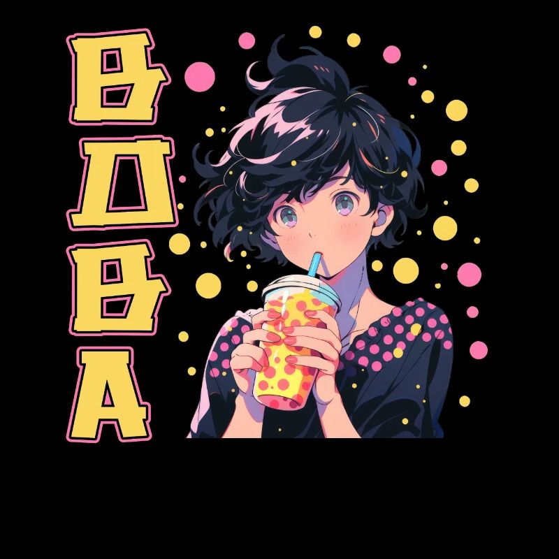 Anime et Boba Bubble Tea