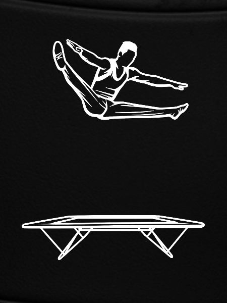 Trampolinspringer Junge