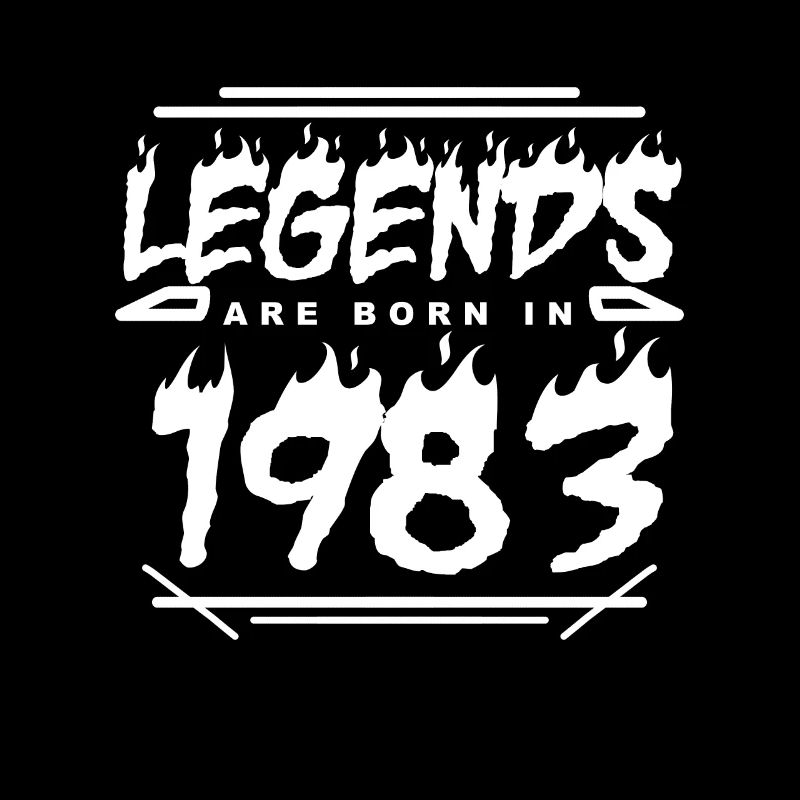 1983 - Né 1983 - Année de construction 1983 - Légende