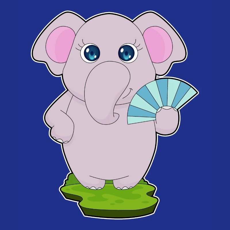 Éventail de main d’éléphant