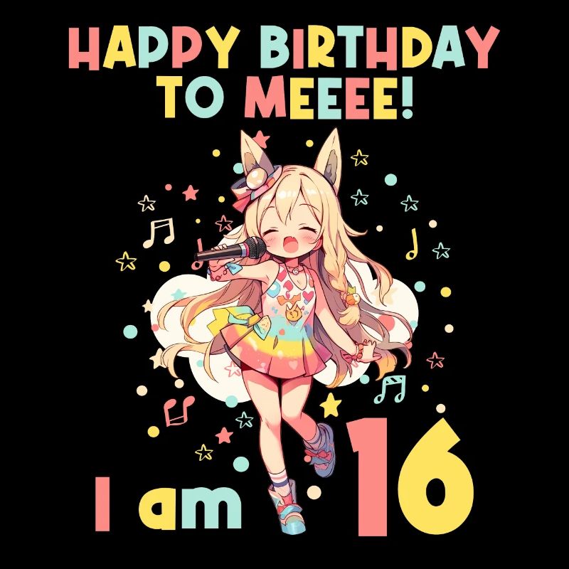 Anime Mandga K-Pop KPop Mädchen 16. Geburtstag