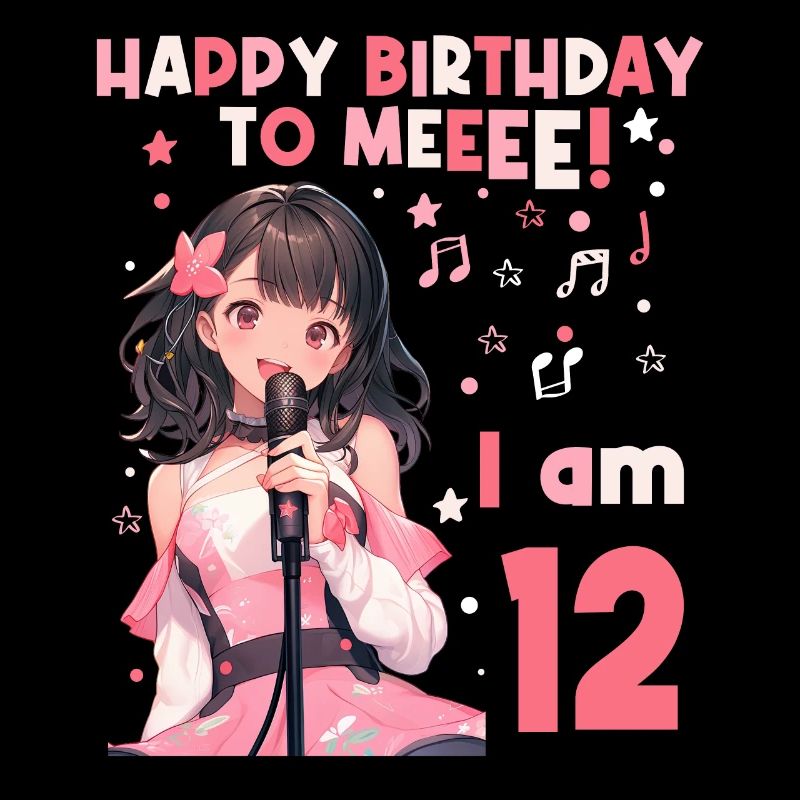 Anime Mandga K-Pop KPop Mädchen 12. Geburtstag