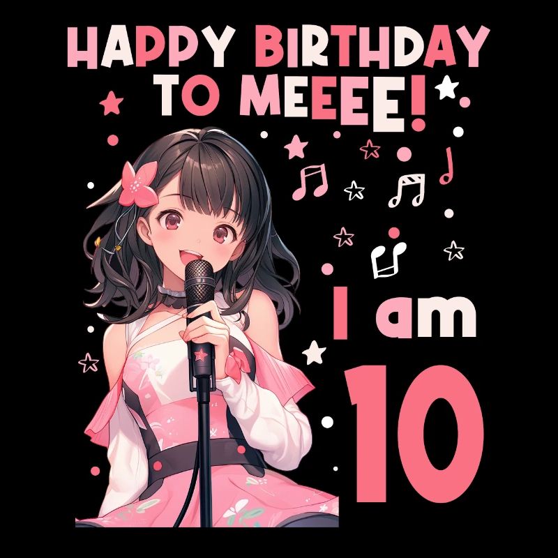 Anime Mandga K-Pop KPop Mädchen 10. Geburtstag