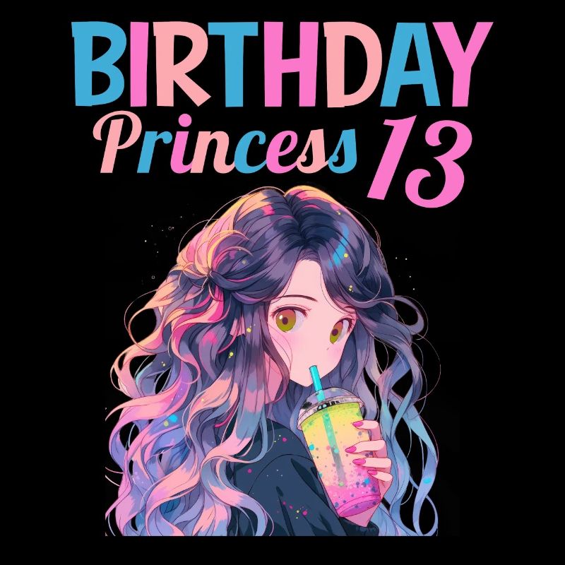 Anime Mandga Boba Bubble Tea 13. Geburtstag