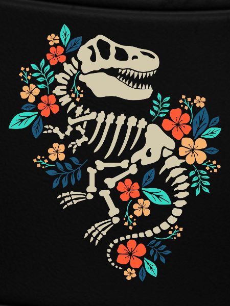 Floral Dinosaur Fossil