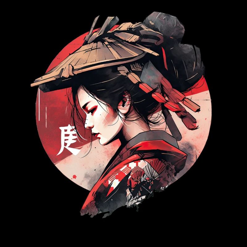 Asie 80s Samouraï Rétro Japonais Samouraï