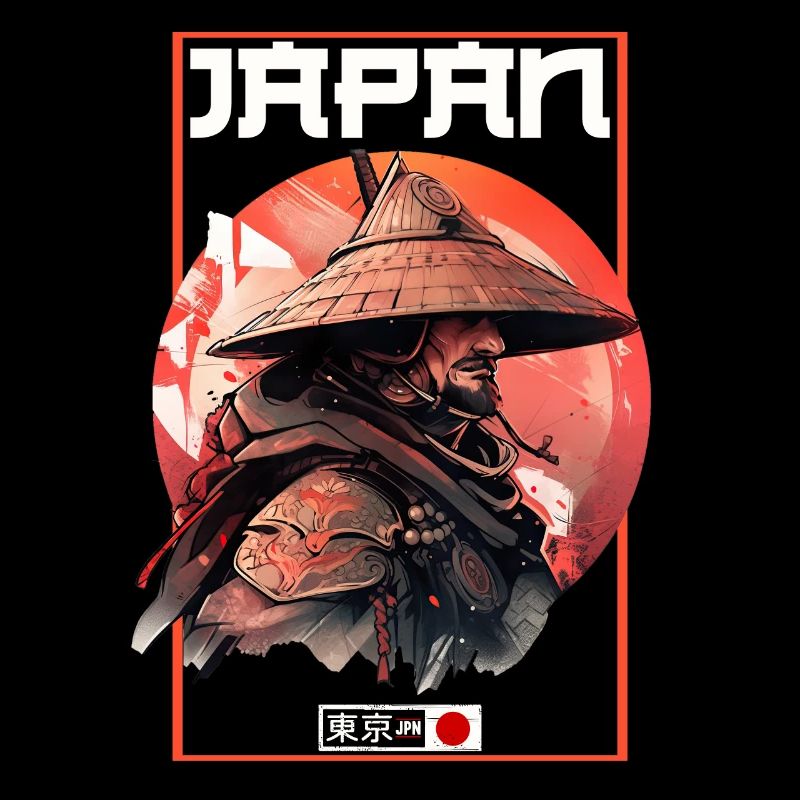 Asie 80s Samouraï Rétro Japonais Samouraï