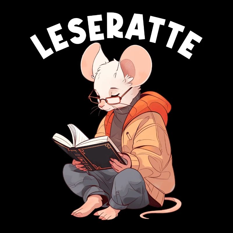 Leidenschaftlicher Leser Leserin Leseratte