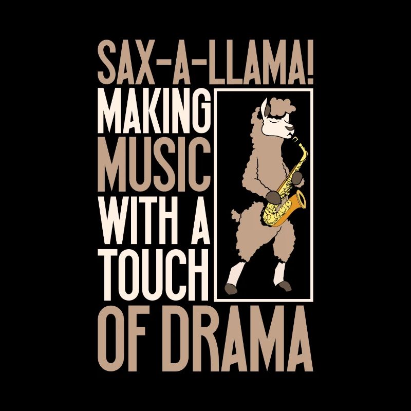 Lama am Saxophon