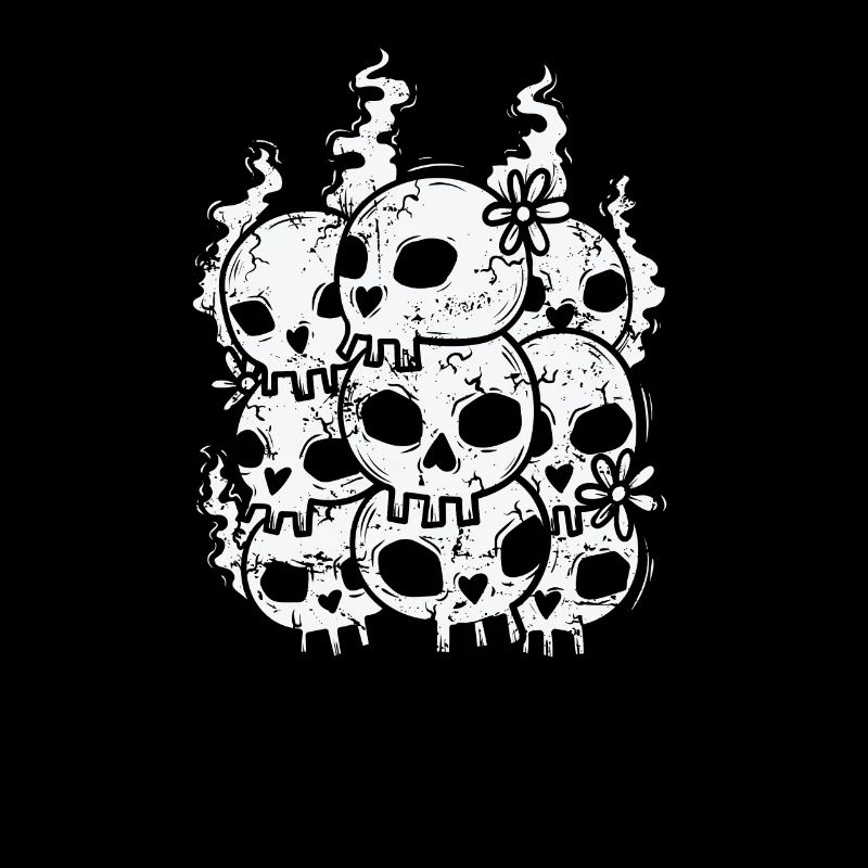Bone Skull Gothic Style