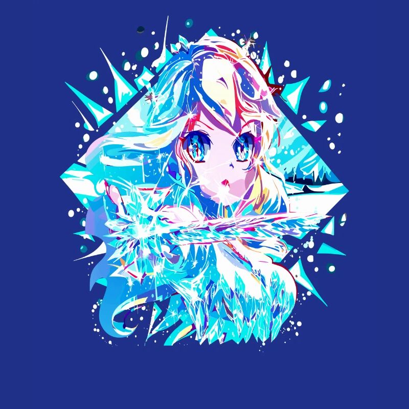 Anime Reine des neiges Princesse des glaces