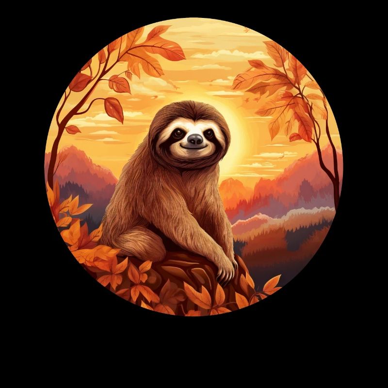 Sloth in autumn