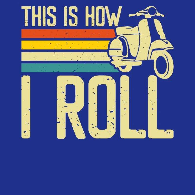 Roller Rollerfahrer Motorroller