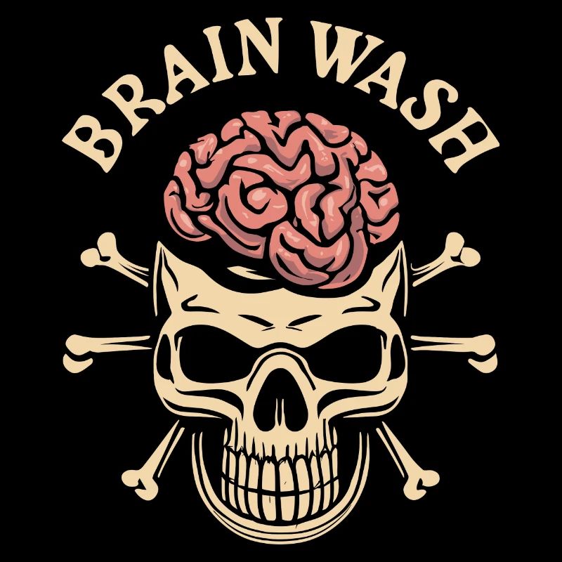 Crâne de lavage de cerveau